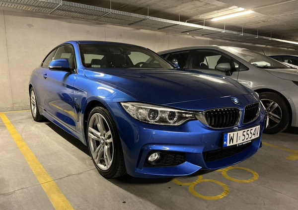 BMW Seria 4 cena 99900 przebieg: 42900, rok produkcji 2014 z Warszawa małe 407